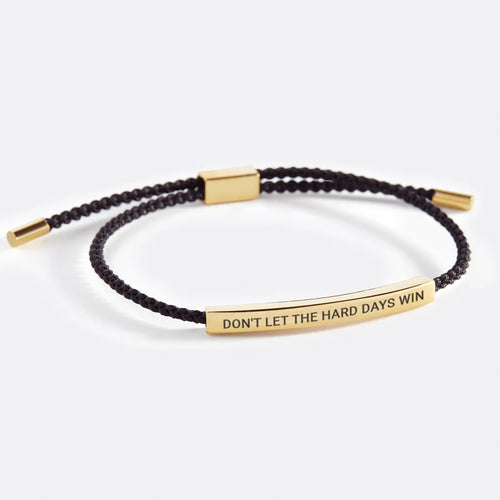 Don't let the hard days win | Bracelet + Gift Bag