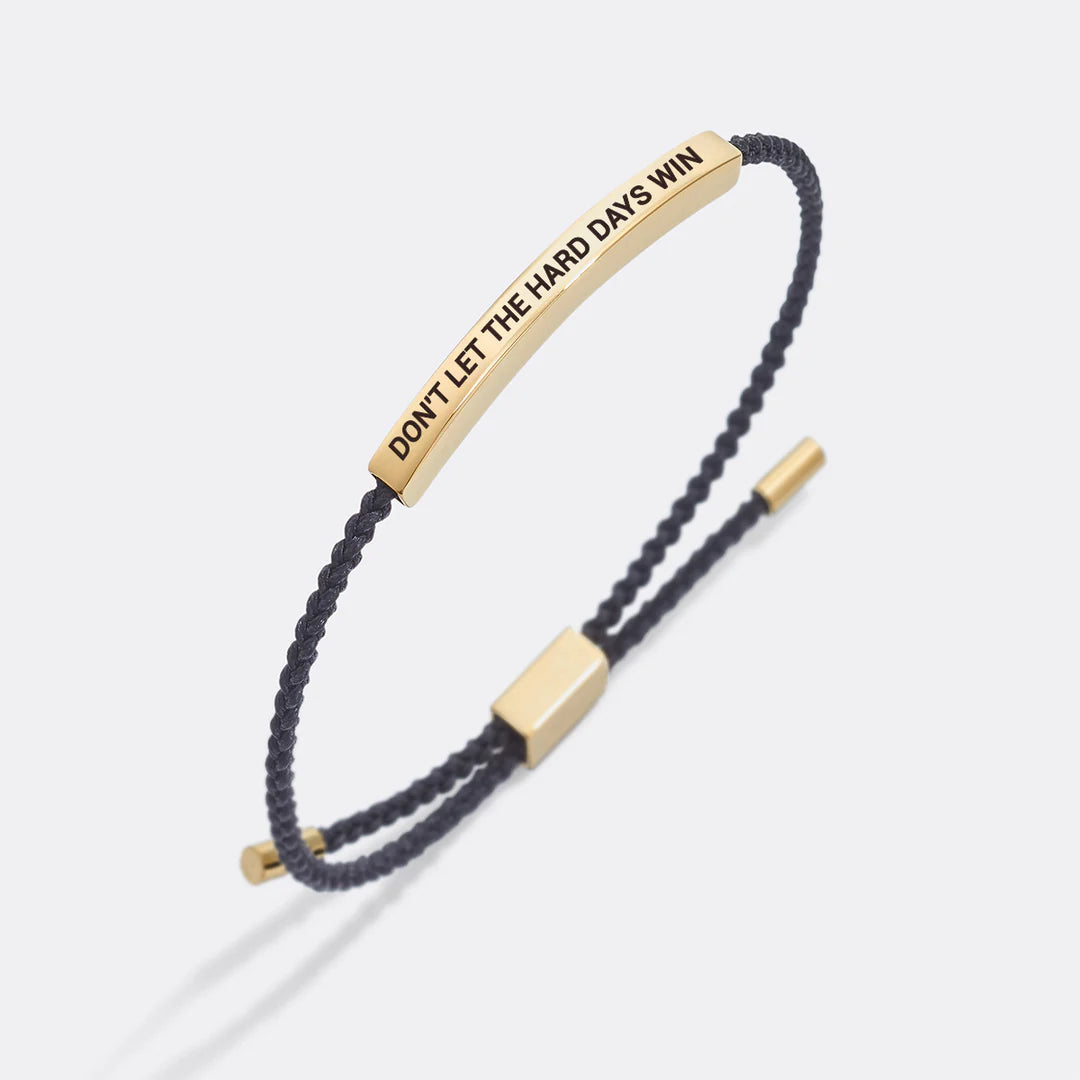 Don't let the hard days win | Bracelet + Gift Bag